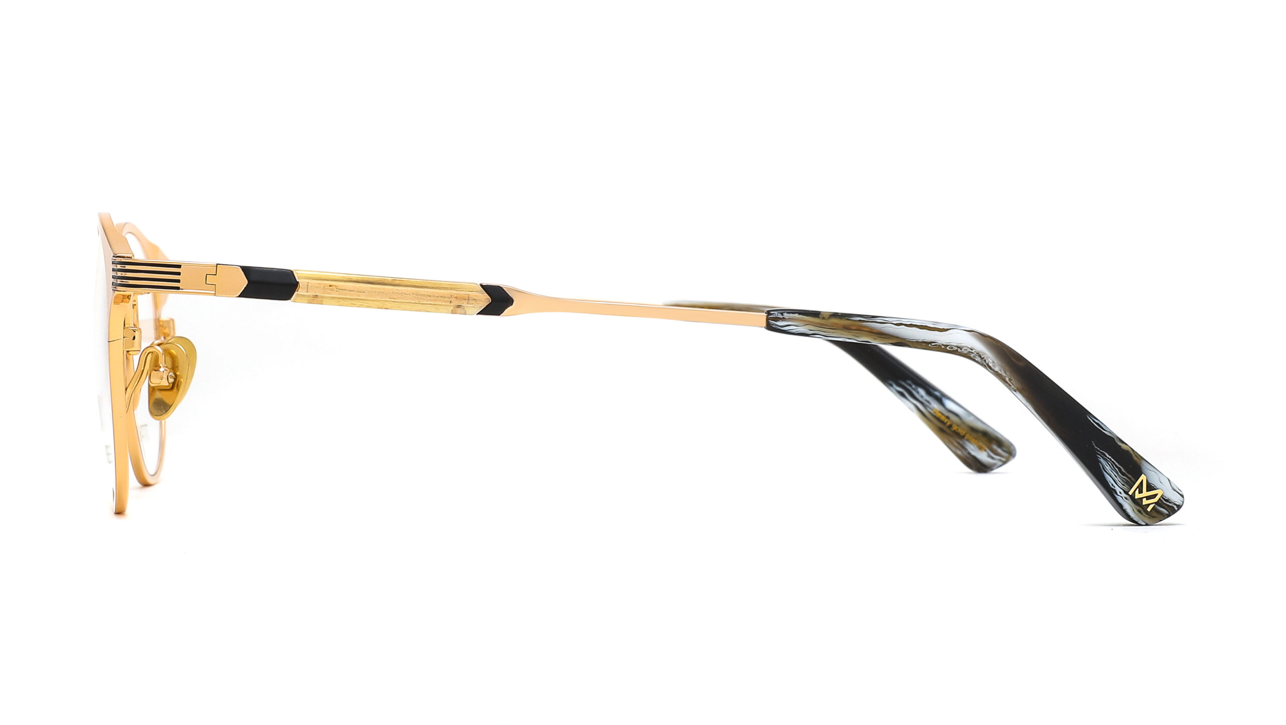 SHUN030 18K GoldSilver Wood Grain 3